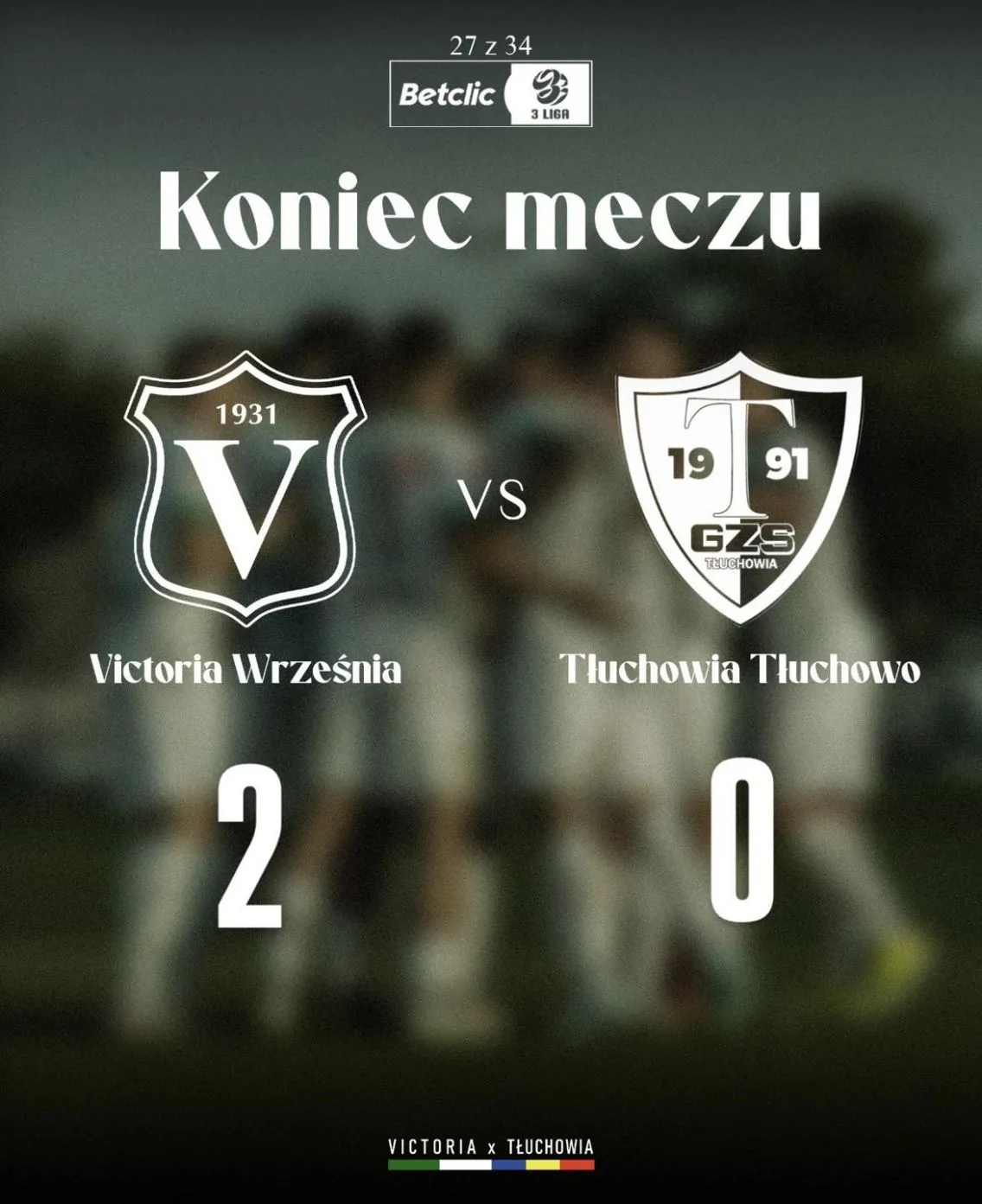 Podsumowanie meczu 27. kolejki: Victoria Września - Tłuchowia Tłuchowo