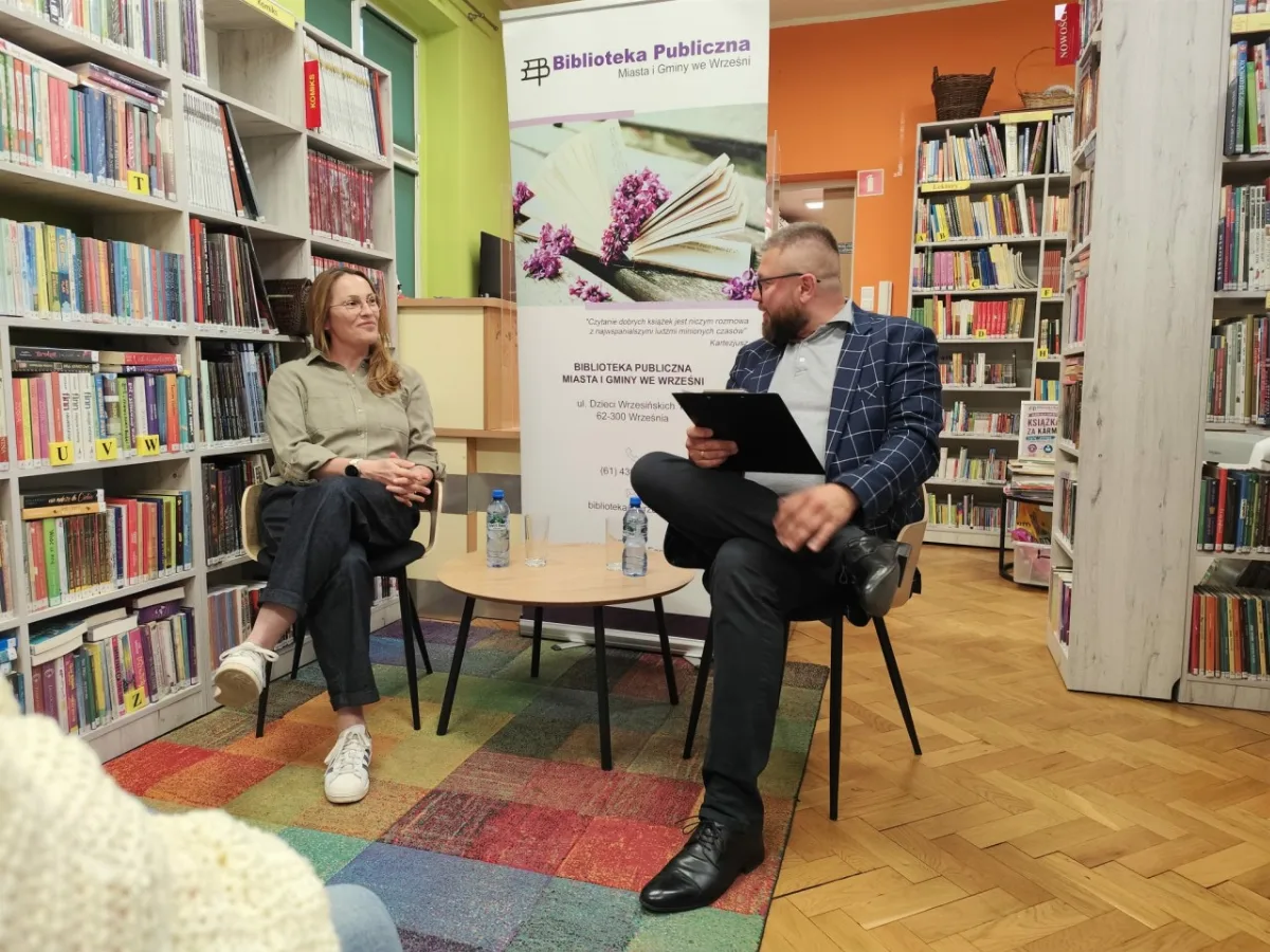 Spotkanie z Katarzyną Zyskowską w Wrzesińskiej Bibliotece