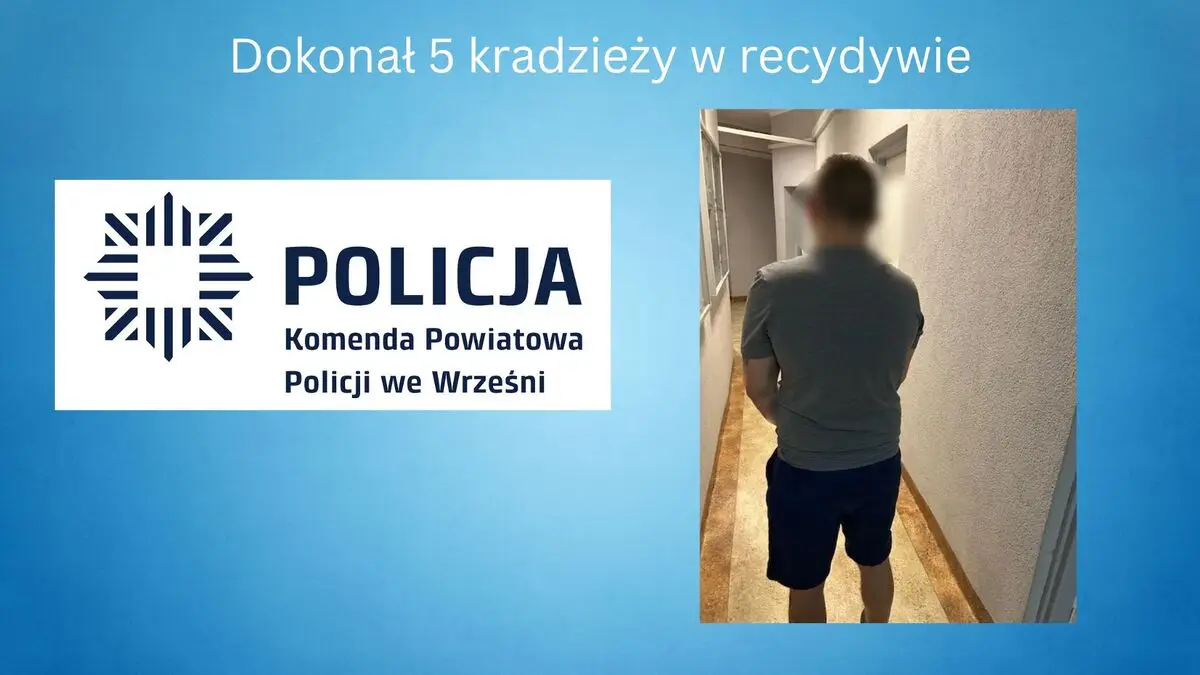 Recydywista ukradł pięć rowerów