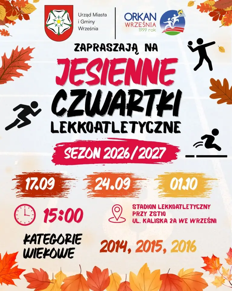 Jesenna Edycja Czwartków Lekkoatletycznych na sezon 2026/2027