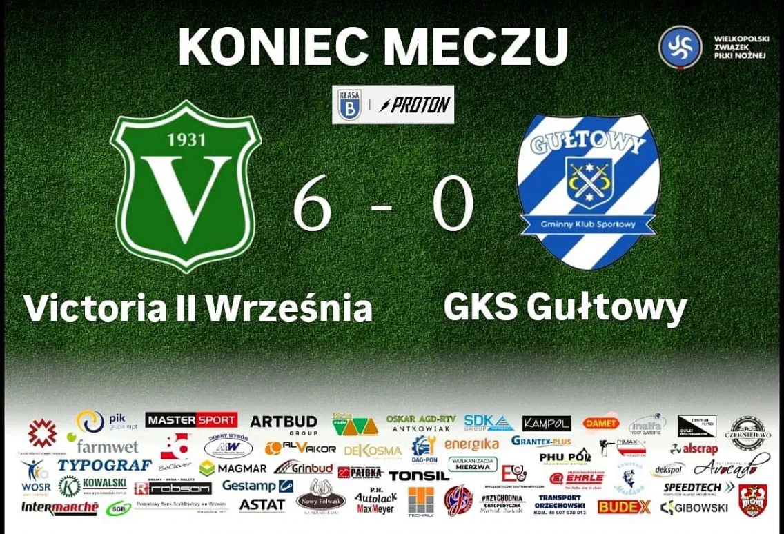 Zwycięstwo drużyny rezerw Proton B klasy