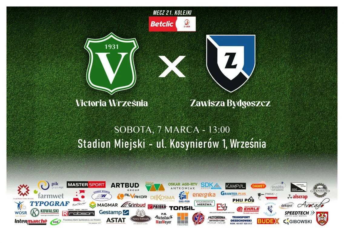 W nadchodzący weekend mecz przy Kosynierów
